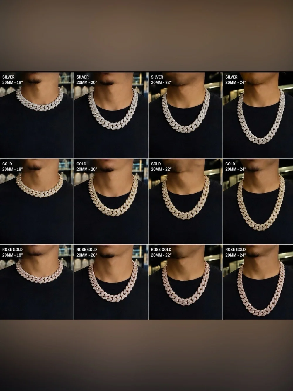 Real VVS Moissanite Cuban Link